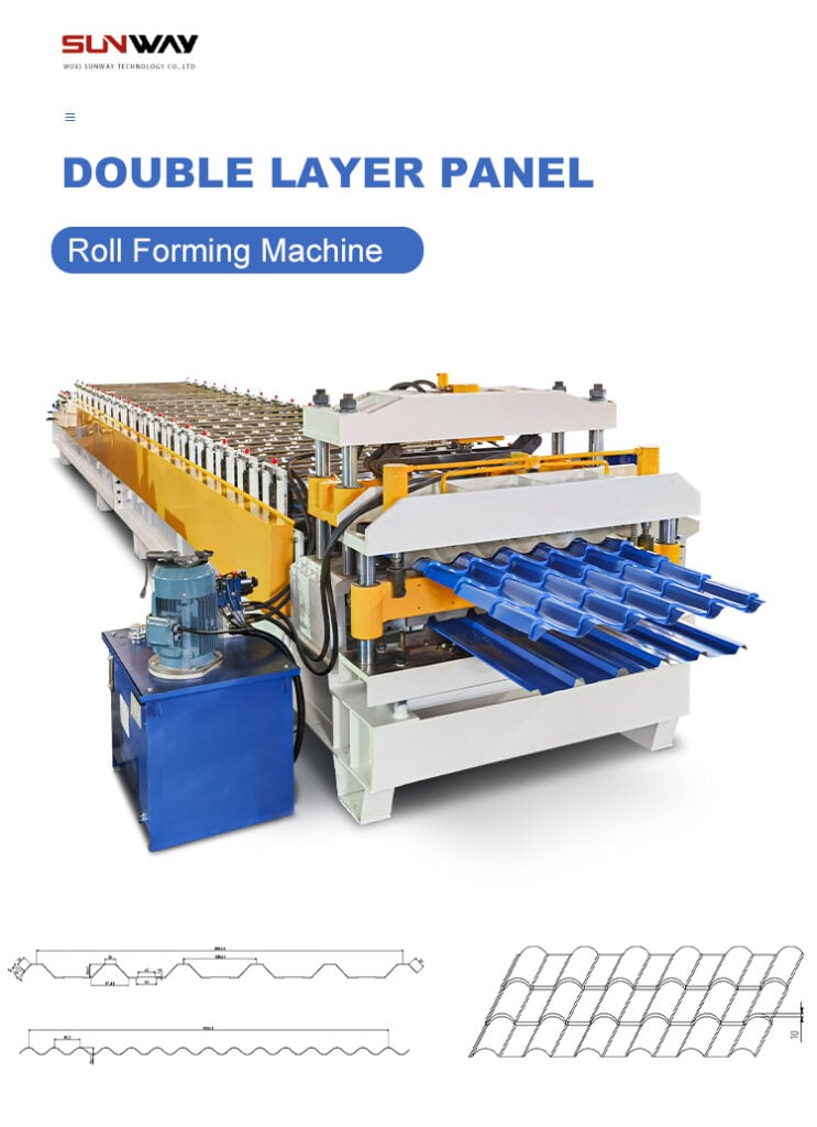 Metal forming machine in a product photograph