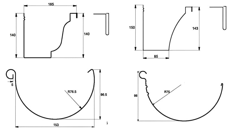 Profile Drawings for Reference 2