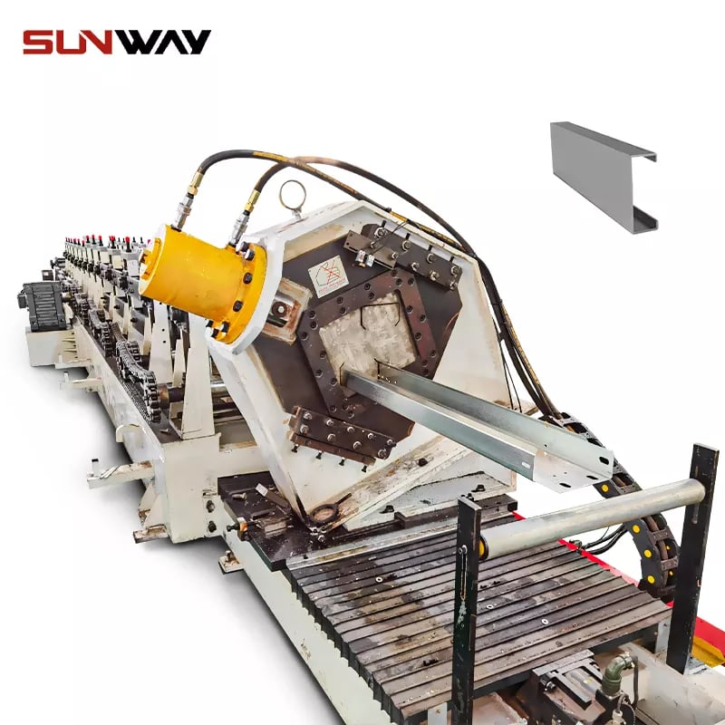 PV Mounting Bracket C Shape Profile Roll Forming Machine - Image 3